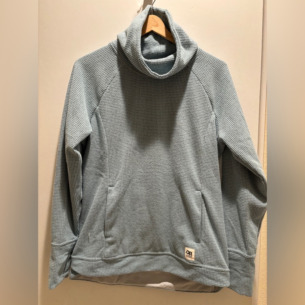 Outdoor Research womens baby blue Turtleneck Sweater